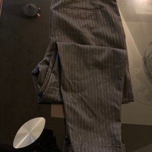 Women's Grey Striped Pants